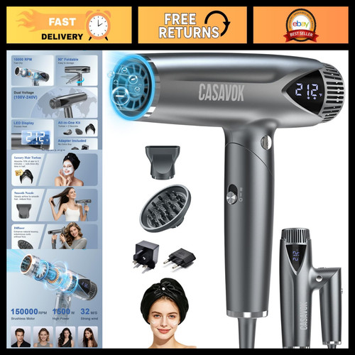 Travel hair dryer dual - travel,